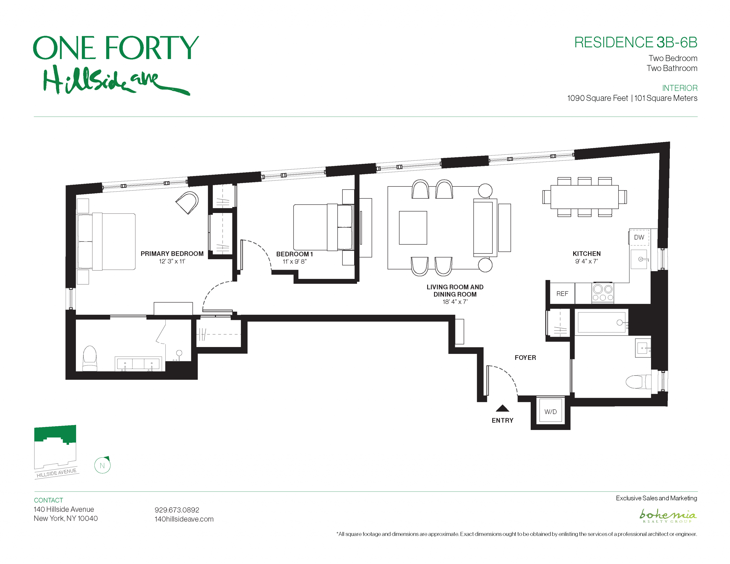 Residence 3B Floorplan